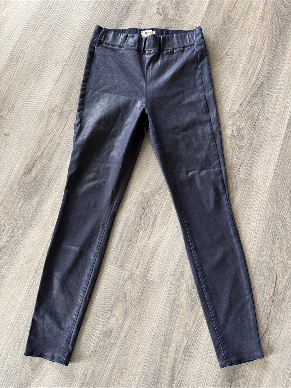 L'AGENCE Navy Stretch Waistband Pants size large